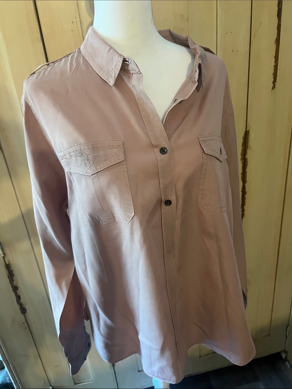 Universal Thread Men's Dusty Rose Button-Down Shirt